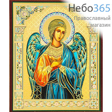  Икона на оргалите (Нк) 10х12, золотое и серебряное тиснение Ангел  Хранитель (поясной) (2), фото 1 