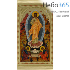  Икона на ткани  13х23, 13х21 с подвесом Воскресение Христово, фото 1 