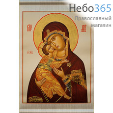  Икона на ткани  23х45 см, 30х40 см, с подвесом (СтЛ) икона Божией Матери Владимирская, фото 1 