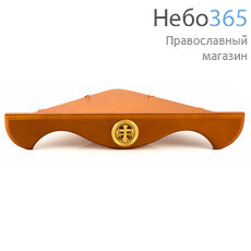  Полка для икон деревянная угловая, № 40, Х30331 Цвет: средний, фото 1 