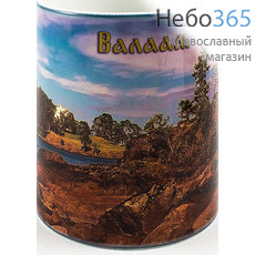  Чашка керамическая бокал, 330 мл, с цветной сублимацией, с видами монастырей и храмов, в ассортименте, Валаамский монастырь, в ассортименте, фото 1 
