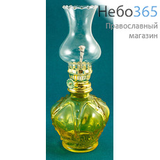  Лампа масляная стеклянная для парафинового масла, высотой 20 см, 22558 / KL-5, фото 1 