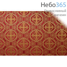  Шелк красный с золотом "Пасха" ширина 150 см, фото 1 
