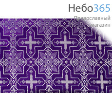  Шелк фиолетовый с серебром Православие ширина 150см, фото 1 