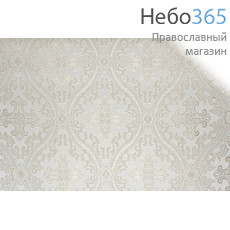  Парча белая с серебром "Русский Афон" ширина 150 см, фото 1 