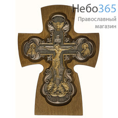  Крест деревянный из березы, со вставкой из полиуретана, высотой 23,5 см, фото 1 