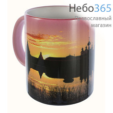  Чашка керамическая бокал, 330 мл, с цветной сублимацией, с видами монастырей и храмов, в ассортименте,, фото 1 