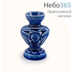  Подсвечник керамический "Серафим" с цветной глазурью (в уп.- 5 шт.), фото 1 