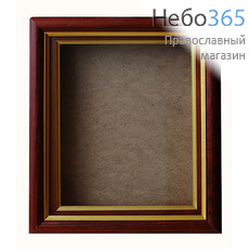  Киот деревянный для иконы 20х25х1,8 см, пенал, багет (Пл), фото 1 