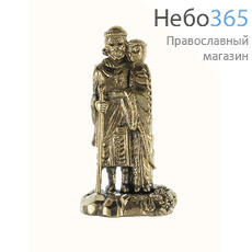 Сувенир латунное литье "Петр и Феврония" 3.5 х 7 см, 3132, фото 1 