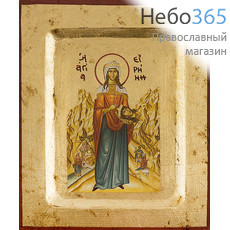  Икона на дереве BOSN 11х13, основа МДФ, ручное золочение, с ковчегом Ирина Македонская, великомученица (4847), фото 1 