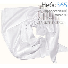 Платок, хлопок, ткань батист, цвет белый, 72 х 72 см, фото 1 