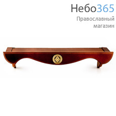  Полка для икон деревянная прямая, № 50, Х30323, Цвет: средний, фото 1 