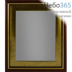  Киот деревянный для иконы 21х26х4,3, широкий золотой состаренный багет, книжка, фото 1 