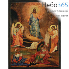  Воскресение Христово. Икона на дереве 18х12,8 см, печать на левкасе, золочение (ВХ-03) (Тих), фото 1 