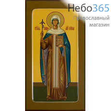  Нина, равноапостольная. Икона писаная 13х25х2, цветной фон, золотой нимб, с ковчегом (Шун), фото 1 