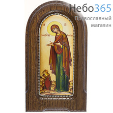  Геронтисса икона Божией Матери. Икона писаная 4,8х12 (с основой 9х17), эмаль, скань (Гу), фото 1 
