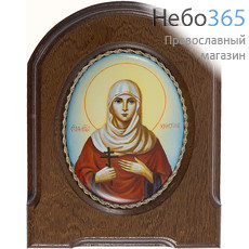 Христина, мученица. Икона писаная 6х8 (с основой 10,5х14), эмаль, скань, фото 1 