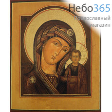  Казанская икона Божией Матери. Икона на дереве 18х15 см, печать на левкасе, золочение (БК-04) (Тих), фото 1 