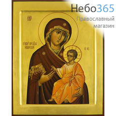  Иверская икона Божией Матери. Икона писаная 22х28х3,8, золотой фон, с ковчегом, фото 1 