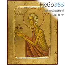  Икона на дереве, 14х18 см, ручное золочение, с ковчегом (B 2) (Нпл) Мария Египетская, преподобная (3019), фото 1 