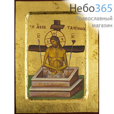  Икона на дереве B 2, 14х18, ручное золочение, с ковчегом Царь Славы (Христос во гробе) (4461), фото 1 