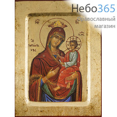  Икона на дереве B 2, 14х18, ручное золочение, с ковчегом икона Божией Матери Скоропослушница, фото 1 