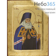  Икона на дереве B 4, 18х24, ручное золочение, с ковчегом Лука Крымский, святитель, фото 1 