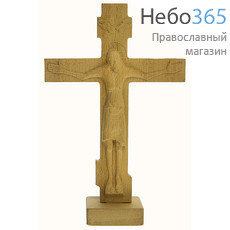  Крест "Годеновский" на подставке , из бука, высотой 22 см, резьба на станке, фото 1 