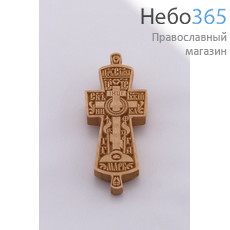  Крест деревянный параманный 17112, из липы, резной, без витейки, 7- 9 см, фото 1 