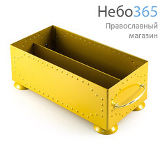  Ящик для огарков металлический с порошковым покрытием, с перегородкой, М2204, фото 1 