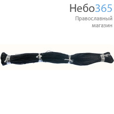  Шнур хлопчатобумажный в мотке, черного цвета, длина 300 м, диаметр 1 мм, фото 1 