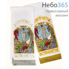  Закладка  для Евангелия "Преображение Господне" вышивка, белый габардин, фото 1 