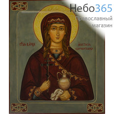  Анастасия Узорешительница, великомученица. Икона писаная 21х25, цветной фон, с ковчегом, фото 1 