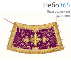 Требный комплект, фиолетовый с золотом, шелк в ассортименте, галун греческий, длина 145 см, фото 2 
