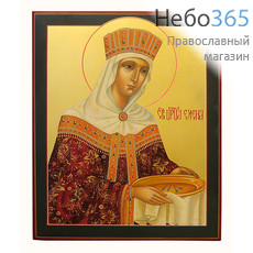  Елена, равноапостольная царица. Икона писаная 21х26, золотой фон, без ковчега, фото 1 