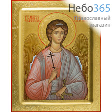 Ангел Хранитель. Икона писаная 16х21х2,2, золотой фон, резьба по золоту, с ковчегом, фото 1 