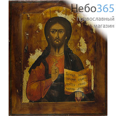  Господь Вседержитель. Икона писаная 30х35, без ковчега, 19 век, фото 1 