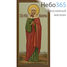  Иулия Коринфская, мученица. Икона писаная (Зб) 13х25, цветной фон, золотой нимб, без ковчега, фото 1 