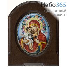  Жировицкая икона Божией Матери. Икона писаная  6.5х8,5, эмаль, скань, фото 1 