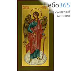  Ангел Хранитель. Икона писаная 13х25, золотой фон, золотой нимб, без ковчега, фото 1 