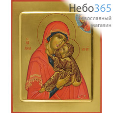  Анна, праведная. Икона писаная (Дм) 21х25х3,8, золотой фон, с ковчегом, фото 1 