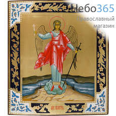 Ангел Хранитель. Икона писаная 31х34,5х3 см, золотой фон, без ковчега, новое письмо на старой доске (Ю), фото 1 