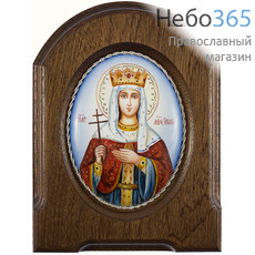  Ирина, мученица. Икона писаная 6х8, эмаль, скань, фото 1 