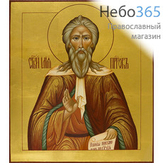  Илия, пророк . Икона писаная 27х31х3 см, золотой фон, без ковчега, глянцевый лак (Клс), фото 1 