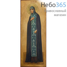  Икона на дереве 12х4,7, благоверная княгиня Анна Кашинская, печать на левкасе, золочение, фото 1 