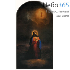 Моление о Чаше. Икона на дереве 12х6,5 см, печать на левкасе, арочная (МОЧ-01) (Тих), фото 1 