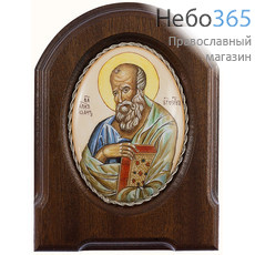  Иоанн Богослов, апостол. Икона писаная 6,3х8,5, эмаль, скань, фото 1 