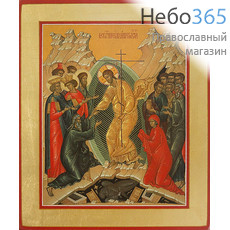  Воскресение Христово. Икона на дереве 20х25х1,5 см, цветная печать, ручная доработка (ТЗВ), фото 1 
