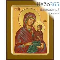  Анна, праведная. Икона писаная 13х16х2, цветной фон, золотой нимб, с ковчегом, фото 1 